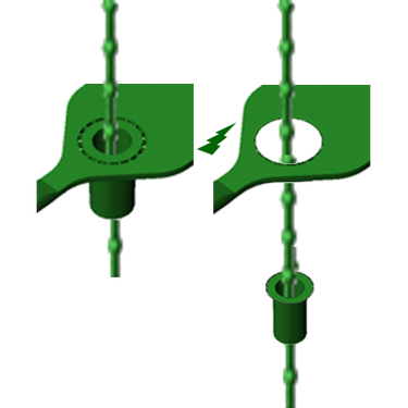 Versapak VersaLite+ Plastic Pull Tight Seal (Personalised Black Print) Close Up